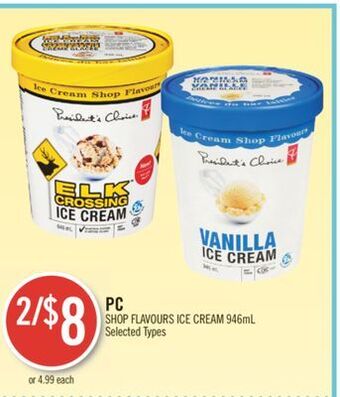 Shoppers Drug Mart Pc shop flavours ice cream offer