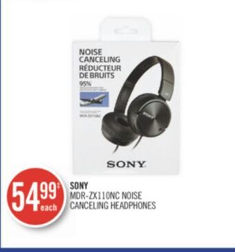Shoppers Drug Mart Sony mdr-zx110nc noise canceling headphones offer