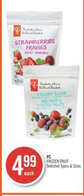 Shoppers Drug Mart Pc frozen fruit offer