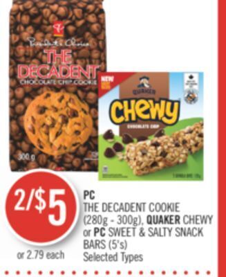 Shoppers Drug Mart Pc the decadent cookie offer