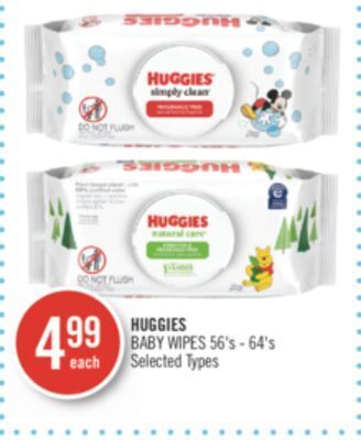 Shoppers Drug Mart Huggies baby wipes offer