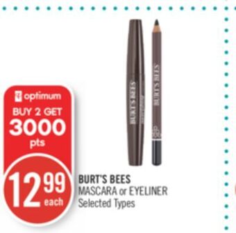 Shoppers Drug Mart Burt's bees mascara or eyeliner offer
