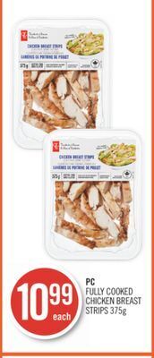 Shoppers Drug Mart Pc  fully cooked chicken breast strips offer