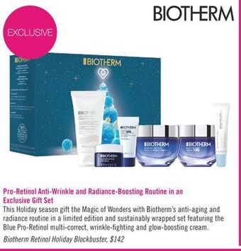 Shoppers Drug Mart Biotherm retinol holiday blockbuster offer