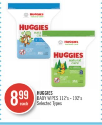 Shoppers Drug Mart Huggies baby wipes offer