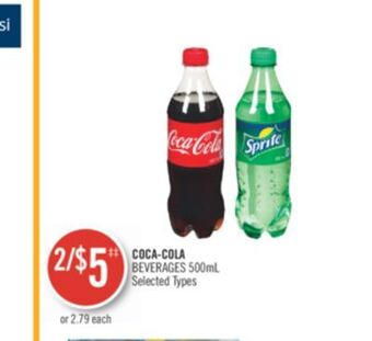 Shoppers Drug Mart Coca-cola beverages offer