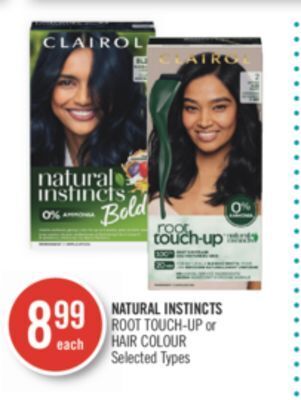 Shoppers Drug Mart Natural instincts root touch-up or hair colour offer