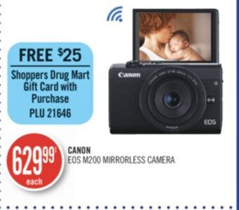 Shoppers Drug Mart Canon eos m200 mirrorless camera offer