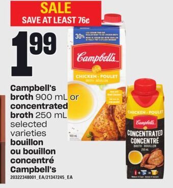 Independent City Market Bouillon, 900 ml ou bouillon concentré campbell's, 250 ml offer