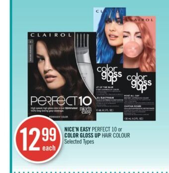 Shoppers Drug Mart Nice'n easy perfect 10 or color gloss up hair colour offer