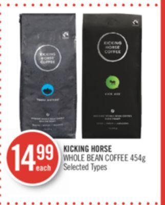 Shoppers Drug Mart Kicking horse whole bean coffee offer