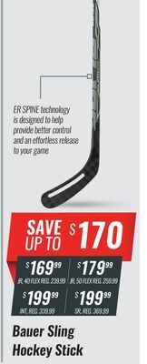 Hockey Life Bauer sling hockey stick offer