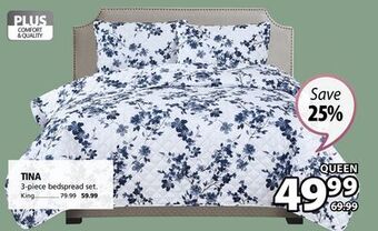 JYSK Tina 3-piece bedspread set offer