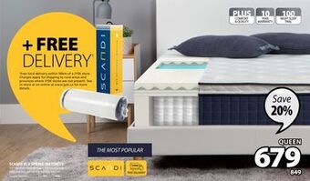 JYSK Scandi blu spring mattress offer