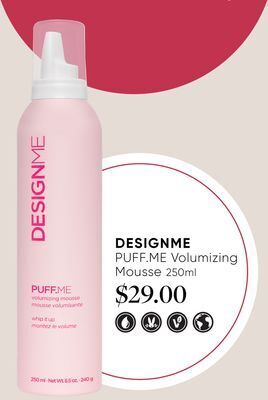 Chatters Salon Designme puff. me volumizing mousse offer