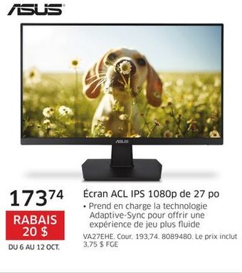 The Source Écran acl ips 1080p de 27 po asus offer