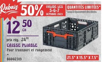 Gagnon - La Grande Quincaillerie Caisse pliable offer