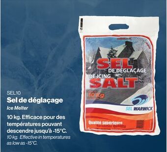 Patrick Morin Sel warwick ice melter offer