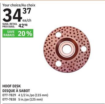 BMR Hoof disk offer