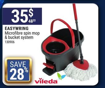 Vileda easywring, microfibre spin mop & bucket system