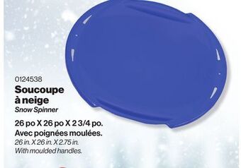 Patrick Morin Snow spinner offer