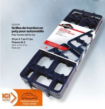 Patrick Morin Garant poly traction aid for car offer