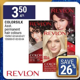 Revlon colorsilk asst. permanent hair colours