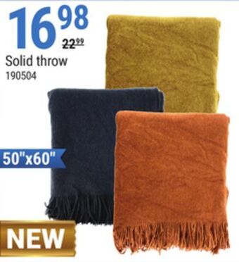Rossy Solid throw offer