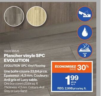 Patrick Morin Evolution spc vinyl flooring offer