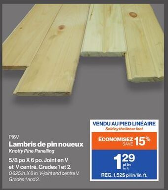 Patrick Morin Knotty pine panelling offer