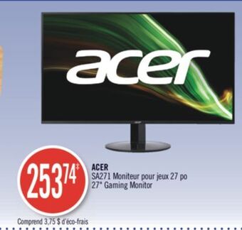 Shoppers Drug Mart Acer sa271 27 gaming monitor offer