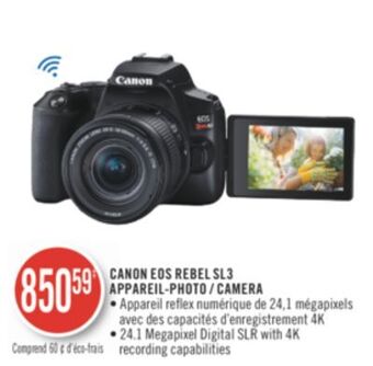 Shoppers Drug Mart Canon eos rebel sl3 camera offer