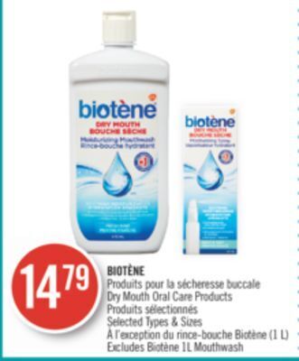 Shoppers Drug Mart Biotene dry month oral care products offer