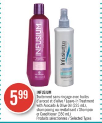 Shoppers Drug Mart Infusium shampoo offer