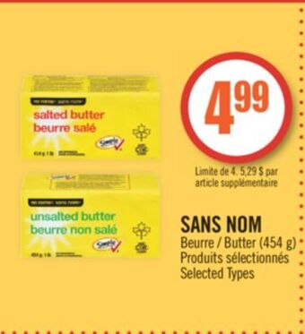 Shoppers Drug Mart No name butter (454 g) offer