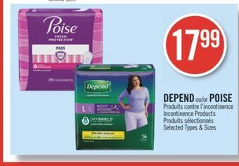 Pharmaprix Depend or poise offer