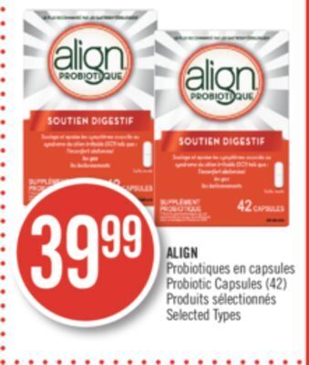 Pharmaprix Align probiotic capsules (42) offer