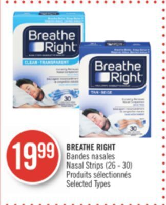 Pharmaprix Breathe right offer