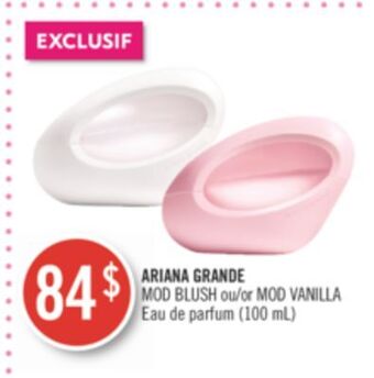Pharmaprix Ariana grande mod blush or mod vanilla eau de parfum offer