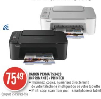 Pharmaprix Canon pixma ts3420 imprimante / printer offer