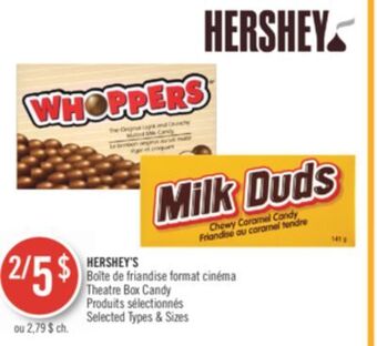 Pharmaprix Hershey's theatre box candy offer