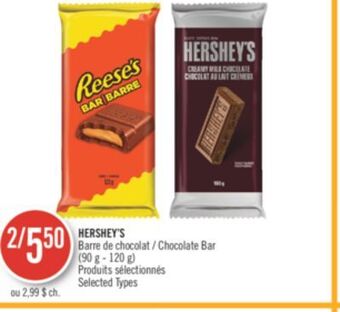 Pharmaprix Hershey's chocolate bar offer