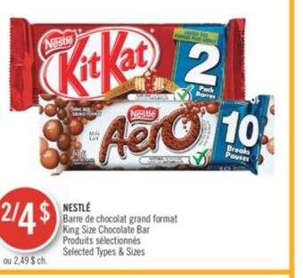 Pharmaprix Nestle king size chocolate bar offer