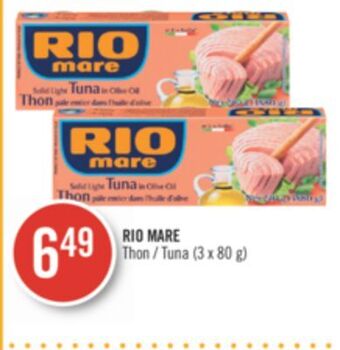 Pharmaprix Rio mare tuna offer