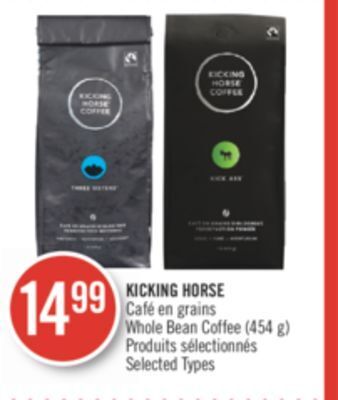 Pharmaprix Kicking horse whole bean coffee offer