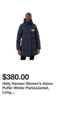 Sport Chek Helly hansen women's adore puffer winter parka/jacket, long, insulated synthetic, hooded offer