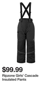 Sport Chek Ripzone girls' cascade insulated pants offer