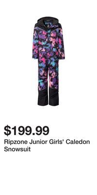 Sport Chek Ripzone junior girls' caledon snowsuit offer