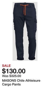 Holt Renfrew Masons chile athleisure cargo pants offer