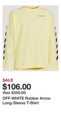 Holt Renfrew Off-white rubber arrow long-sleeve t-shirt offer